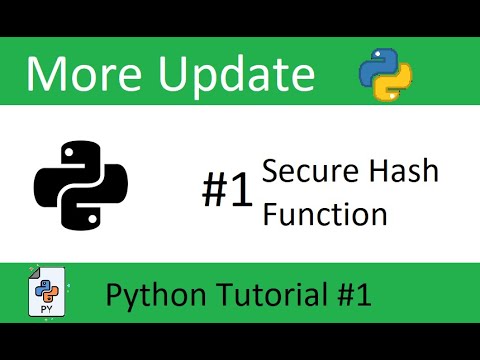 MoreUpdate Python pakage #1 Secure Hash Function
