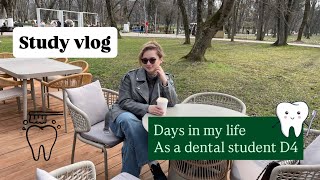 Realistic Dental student study vlog D4🦷 | days in my life& daily routine