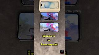 Samsung s24fe vs iphone 15  pubg test #bgmi #pubgmobile #pubg #shortfeed #shorts #gaming