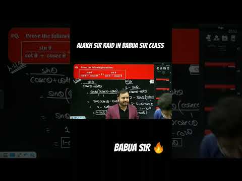 Alakh sir raid in babua sir class #shorts#physicswallah#Alakhsir#ritiksir#class10#jeebatch