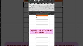 Stop Typing Dates Manually! Use This Excel Hack 🧠📊 #excel
