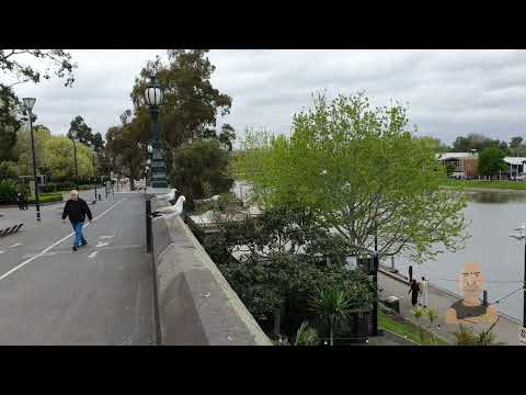 Yarra River Melbourne Seagulls Boats elTonY