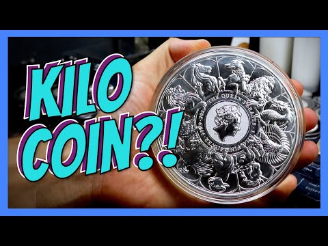 MIND BLOWN!  This Silver Kilo Coin Weighs OVER 32 oz and is BEAUTIFUL!