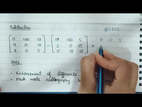 Arithmetic Operations and Logical Operations between Images in Digital image processing