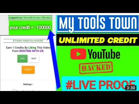 my tools town || YouTube subscribers || my tools town credit earn kaise Kare