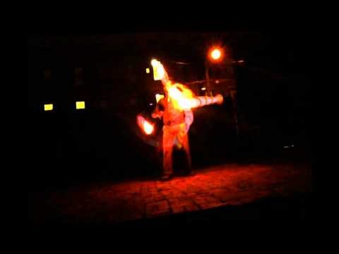 Fire Double Staff Play - Beautiful Trails