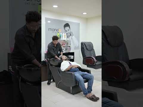 Happy Client at Manea Pragathi Nagar #hairstyle #happy #saloon  #client
