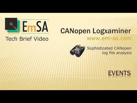 CANopen Logxaminer: Events