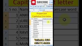 #excel #excelpropercase #excelforbeginners #excelformula #excelformulas #excelformulasandfunctions