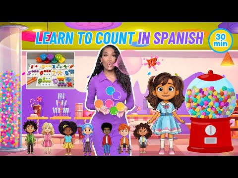 Learn to count in Spanish | Numbers and Counting| Learning with Ms Houston | Kid Songs