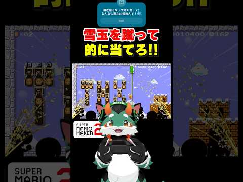 雪玉を蹴るゲームが楽しすぎた！#スーパーマリオメーカー2 #ゲーム実況