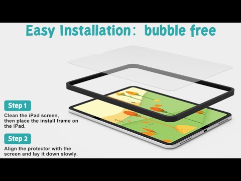 Glass Paperfeel Screen Protector Installation with Frame