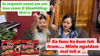 Most requested video 🤗 Buldak 2x spicy noodles chu kan rawn ei ta e 🥵🥵🥵