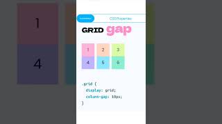 grid gap css properties learn with code with mani #coding #shortsvideo #webdevelopment #code #shorts