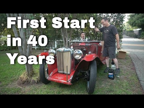 First Start in 40 Years for This Barnfind MGTC! - Limit 55 E38