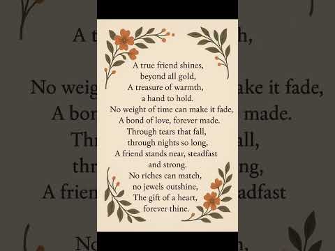 True Friendship..#poet #quotes #poemreading #poem #motivation #heartfeltpoem #poetry #love #friends