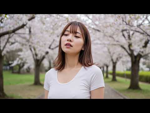 桜並木をノーブラ散歩中におもちゃのスイッチを💖