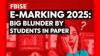 Big mistake by students in Fbise paper | Fbise paper checking 2025 | Fbise e marking #fbise #physics