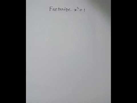 Let's Factorize x²+1 | BiproMaths | #maths #algebra #mathchallenge