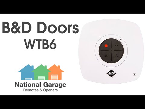 B&D Doors WTB6 Garage Remote Control Video Description