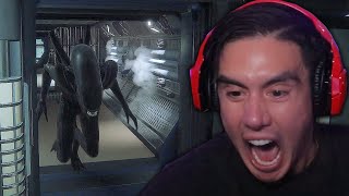 THE ALIEN WOULD NOT GET OFF MY CHEEKS THIS ENTIRE VIDEO AND IM STRESSED | Alien Isolation [2]