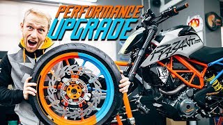 PERFORMANCE UPGRADE [Duke 390 street build - part 3] | RokON vlog #77