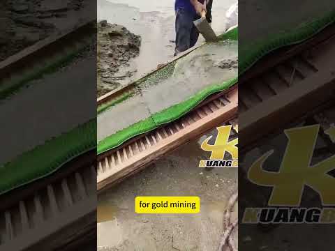 Gold Mining Carpet Mineral Washing Rush Grass Gold Hog Mats #goldmining #goldminer  #goldsluicemat