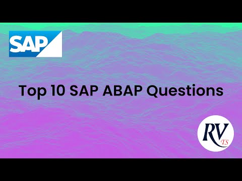 Top 10 SAP ABAP questions for SAP ABAP Consultant Role | SAP ABAP Interview Questions