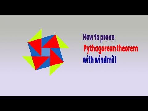 How to prove Pythagorean theorem with windmill? | Geometry Magic. | Geometry animation.