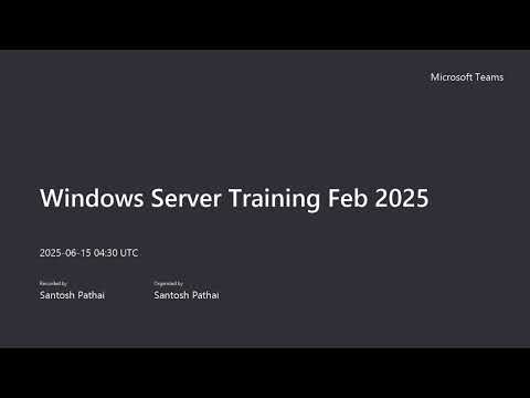 Active Directory, FSMO - Video 21 | Windows Server Training Feb 2025