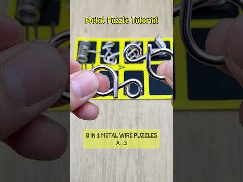 Metal Puzzle Tutorial A.3 #asahotak #puzzlesolving #puzzle #shorts #short #braintest
