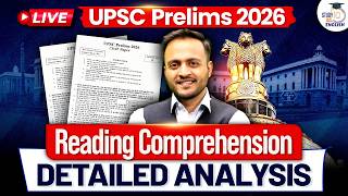 UPSC Prelims 2026 GS 2 | Reading Comprehension Analysis | UPSC CSAT 2026 | StudyIQ IAS English