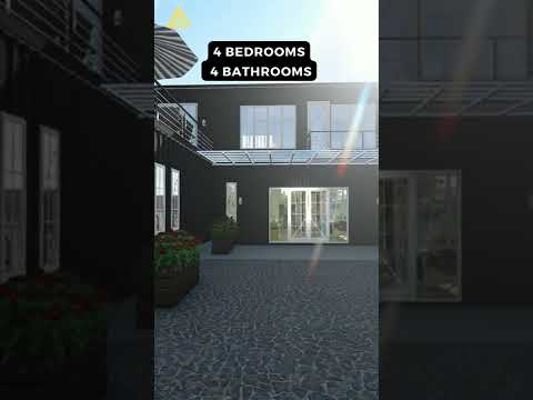 Unique shipping container home design#youtubeshorts #interiordesign #architecture #shippingcontainer