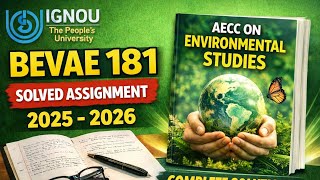 BEVAE 181 Solved assignment 2025-2026 | BEVAE 181 Solved handwritten assignment 2025-26 | BCA / BAG