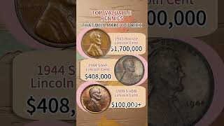 MOST VALUABLE US LINCOLN PENNY ERRORS #coin #coincollecting #penny #treasurehunt #rarecoins