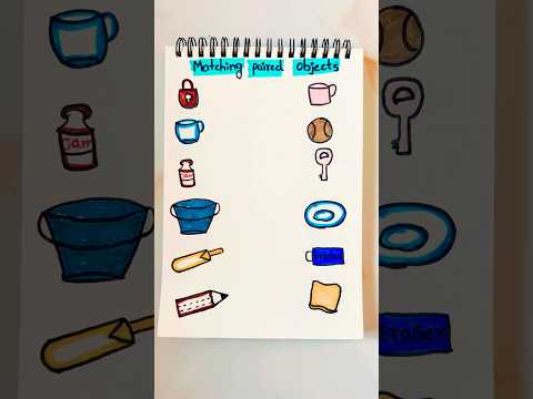 MATCHING PAIRED OBJECTS #newreels #kidsindooractivities #brainlearning #activityforkids