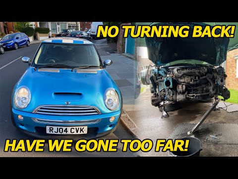 we OPEN UP the MINI, to find our CLUTCH ISSUES! (PROJECT BLUE SHOE BOX EP1)