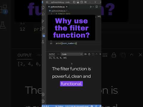 Master Python's Filter Function #coding #programming #python