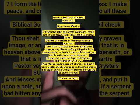 contradictions in the Bible! #youtubeshorts #fypシ゚viral #fyp #bible #makeitmakesense