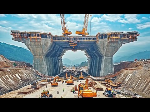 Epic Bridge-Building Construction Projects - How Modern Bridges Are Built with Incredible Technology