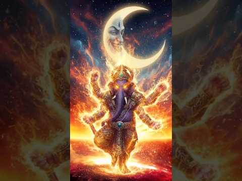 Ganesha's Anger! 😱 The Story of Why He Cursed the Moon #ganesh