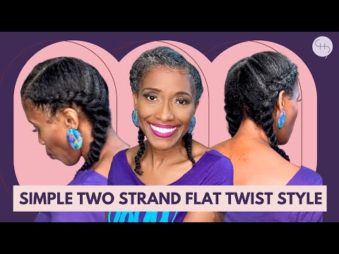 SIMPLE AND EASY NATURAL HAIRSTYLE 🔥