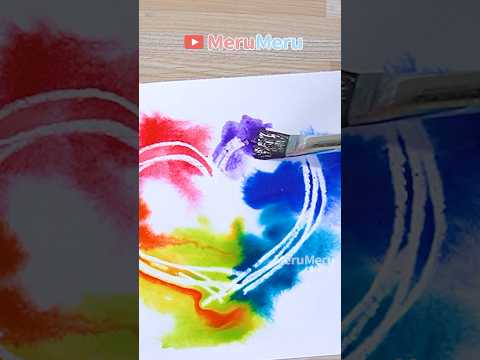 🌈watercolor painting #art #diy #shortvideo #satisfying #painting #tutorial #drawing #shorts