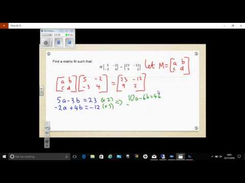 Matrices examples
