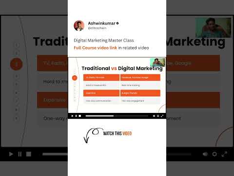 Traditional Marketing Vs Digital Marketing  #digitalmarketing2025