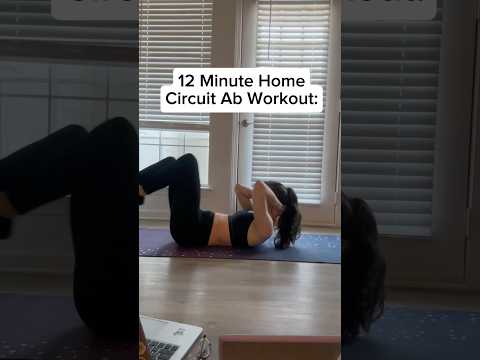 Enjoy this 12 minute circuit ab workout that requires no equipment! #abworkout #homeworkout #fitness