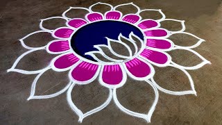 Newyear big rangoli designs 2026|Newyear beautiful rangoli|Newyear muggulu|Amazing rangoli