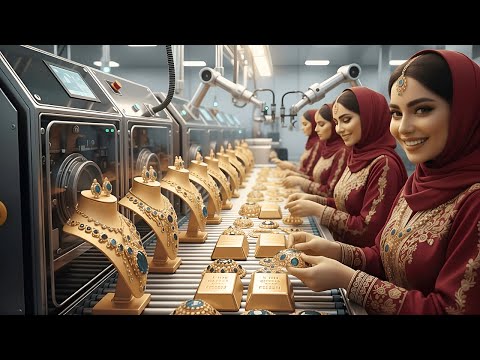 How 99 9% Gold Jewelry is Made – Inside Dubai Gold Factory & How Gold is Formed (Full Process)