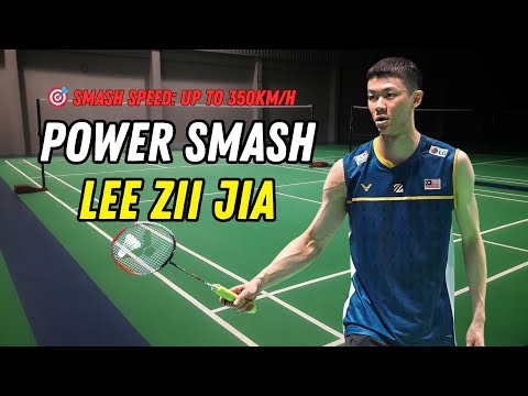 Lee Zii Jia's Smash Speed STUNS Everyone | World-Class Badminton Power #badminton