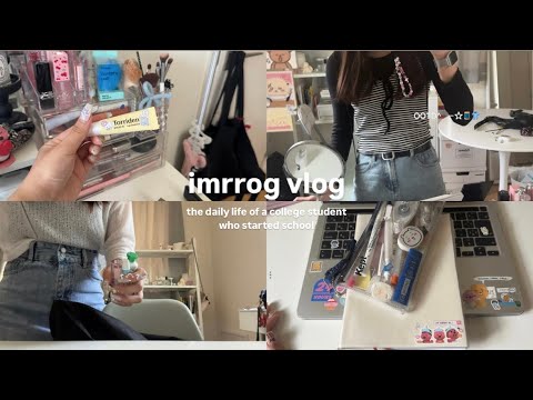 VLOG:大学3年生START👩🏻‍🎓🪄💠、春休み明けの平日、学校が始まって課題がたくさん、、（ ｉ _ ｉ ）SHEIN購入品紹介、スケジュール帳管理🗓️